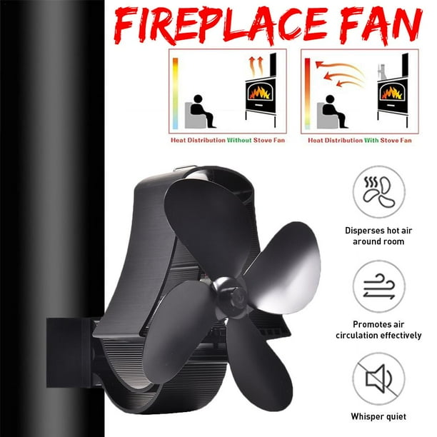 Ventilador De Chimenea De 4 Cuchillas S Quemador De Estufa Ventilador De Chimenea De 4 Cuchillas S Quemador De Estufa